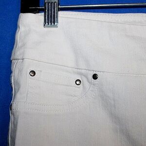 Ruby Rd. Ankle Pants - Women's Size 6P - White - Stretch Blend